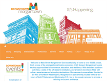 Tablet Screenshot of downtownmorgantown.com
